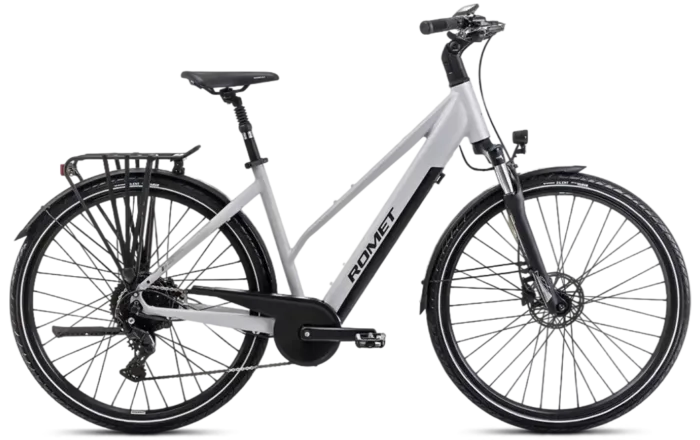Rower elektryczny Romet E-Gazela 2.0 roz. M srebrny